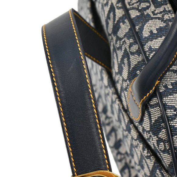 Christian Dior Navy Double Saddle Trotter Handbag 05-MA-0072 186069 - Picture 5 of 10